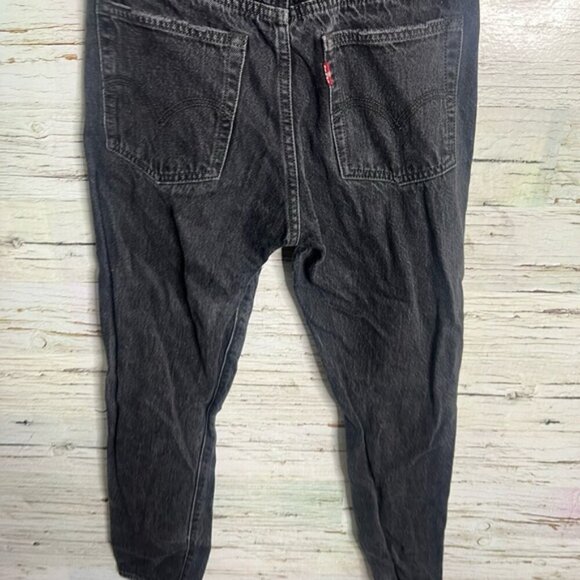 Levi’s Women's Black Jeans size 24 distressed button fly - Picture 4 of 7